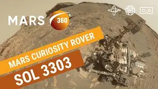 Mars 360: NASA's Mars Curiosity Rover - Sol 3303 (360video 8K)