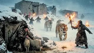 ❄️ –79°C Blizzard Escape: Elderly Nomad & Grandson Save Sheep from Tigers