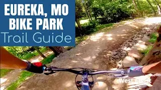 Eureka Mountain Bike Park Missouri TRAIL GUIDE (trails with names) GoPro chest cam