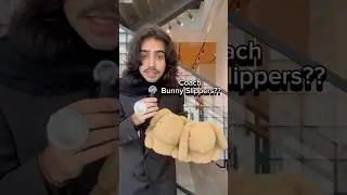 Coach Bunny Slippers?? #coachny #coachretailemployee @coach