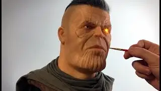 Cable / Thanos  Mash-up Sculpture Timelapse - Deadpool 2 / Avengers: Infinity War