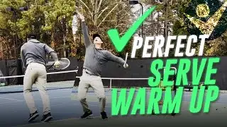 {Serve Lesson} Perfect Serve Practice 10 minute routine before a Tennis Match