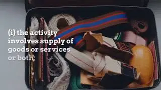 Elements that constitute supply under CGST SGST Act