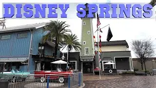 Disney Springs (4K) - Your early morning walk through an empty Disney Springs