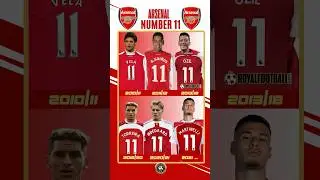 Arsenal Every Number 11 Through the Years | No.11 👀🔴 #shorts #football #arsenal #striker #arsenalfc