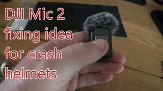 Rubber steel strip to hold DJI Mic 2 in place in helmet#motovlogs