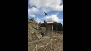 Backflip Crash  Redbull Hardline #shorts #mtb #crash #hardline