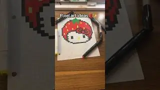 🍓Hello kitty Pixel art ideas✨! #art #pixel #pixelartideas #drawing #pixelart #hellokitty