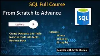 Database and Table Creation | Insert Records in Table | Where | Order by | Group by