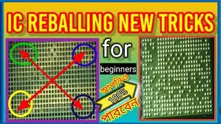 Ic Reballing Tricks For Beginners || Cpu Reballing || Universal Stancil