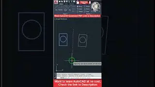 Mirror Command I Autocad Tutorials I #autocad #cad #shorts  #circlecommandinautocad