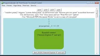 [AutoHotKey] Programmatically Call "Print Preview" For ActiveX Control!