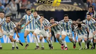 PENALES ARGENTINA VS FRANCIA || FINAL QATAR 2022 || PES 6