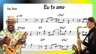 Eu te amo P&Eacute;RICLES | Partitura Sax tenor (Bb) PAGODE