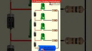 3.7V Battery Charging Level Indicator Circuit || How to Make 3.7V Battery Full & Low Level Indicator