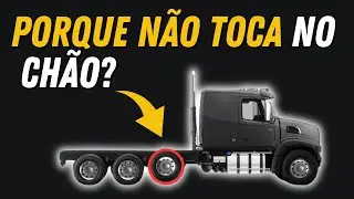 POR QUE ALGUNS PNEUS DOS CAMINHÕES NÃO TOCAM NO CHÃO?