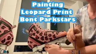 Customizing my Bont Parkstars with Leopard Print