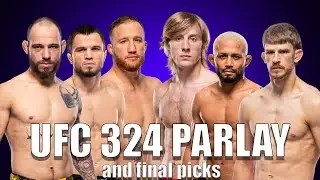 UFC 324 Parlay and Final Picks