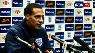 England v France - Rio Ferdinand Press Conference 17/11/10