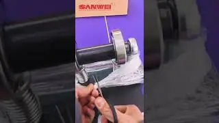Sanwei rubber cutting machine first-person perspective immersive unboxing video