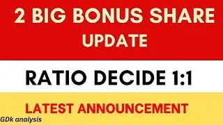 Bonus Share Latest News II Announcement of Bonus share Ratio II