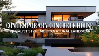 The Beauty of Contemporary Concrete House  Minimalist Style Meets Natural Landscape