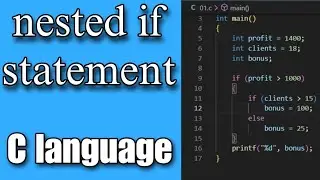 Nested If Statement in c language