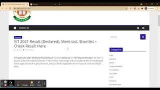 IIIT Admission 2021 UGEE 2nd Round Result (Declared) - Check Your IIIT 2021 UGEE Result Here