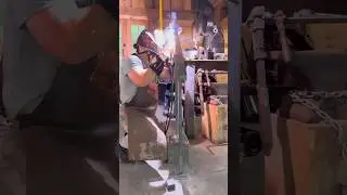 Custom railing installation start to finish. #blacksmith #ironart #follow