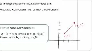 Vectors in Rectangular Coordinate System