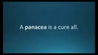 How to pronounce panacea (Pharmcabulary for Memorizing Pharmacology Flashcard)
