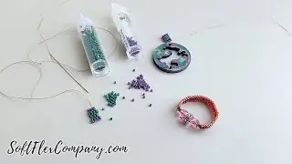 Spill the Beads with Joyce Trowbridge: 2 Drop Peyote Stitch With Miyuki Thread & Delica Beads