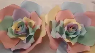 Unicorn Paper Flowers -  Paper Rose -  DIY