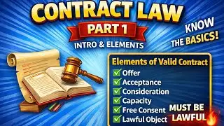 Meaning & Essential Elements Explained in 57 Secs&rdquo;Contract Law Explained (part 1) 