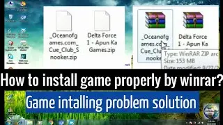 Game install Properly by winrar. How to install game by winrar. Computer, Laptop 2020