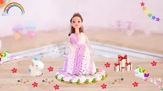 💃Barbie Doll Cake Decoration | Beautiful miniature princess cake decorating | Mini Cakes