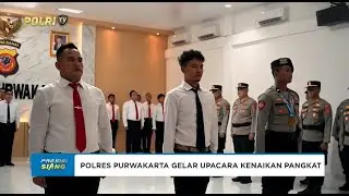 POLRES PURWAKARTA GELAR UPACARA KENAIKAN PANGKAT & PEMBERIAN PENGHARGAAN POLISI BERPRESTASI