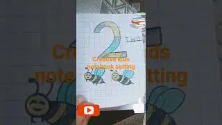 🤡creative math's notebook📚📚 setting  for pre nursery