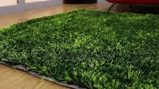 Hand Tufted Shag Polyester 5'x8' Area Rug Solid Green K00108