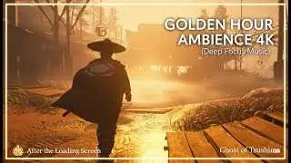 4K IMMERSION: Sunset, Fog & Moonlight Ambience Transition | Deep Focus Music (Ghost of Tsushima)