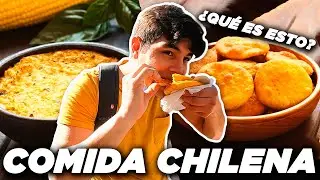 PROBANDO COMIDA CALLEJERA en CHILE 🇨🇱