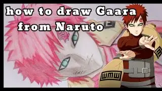 // how to draw Gaara easy // Gara of the desert from Naruto // Anime drawing video //
