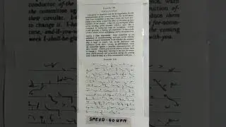 #DICTATION FROM PITMAN SHORTHAND BOOK. Exercise 110. ( Speed 40 WPM ).