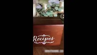 Outshine co vintage farmhouse recipe box and card set- unboxing