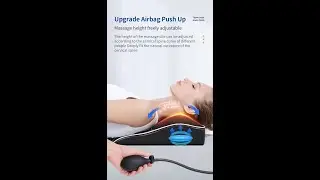 Deep Tissue Relief: Electric 20-Ball Kneading Massage Pillow with Adjustable Airbag Support