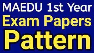 MAEDU 1st year questions paper pattern | ma education | mes 011 exam pattern | exam paper pattern
