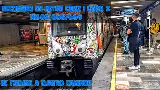 Metro CDMX NM-02 668/669 I Recorrido L&iacute;nea 2 l De Tacuba a Cuatro Caminos