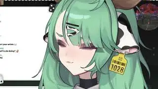 Crelly's hands are so sweaty she can't hold her mouse