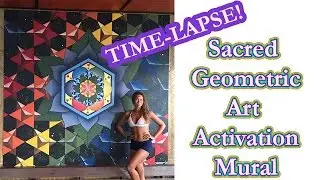 Sacred G Art Activation Mural (No Stencils) in Thailand ~ Timelapse By Francesca Love Artist