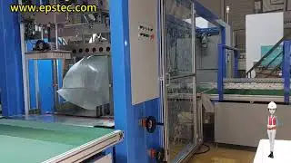 6 side EPS packaging machine running in North Macedonia